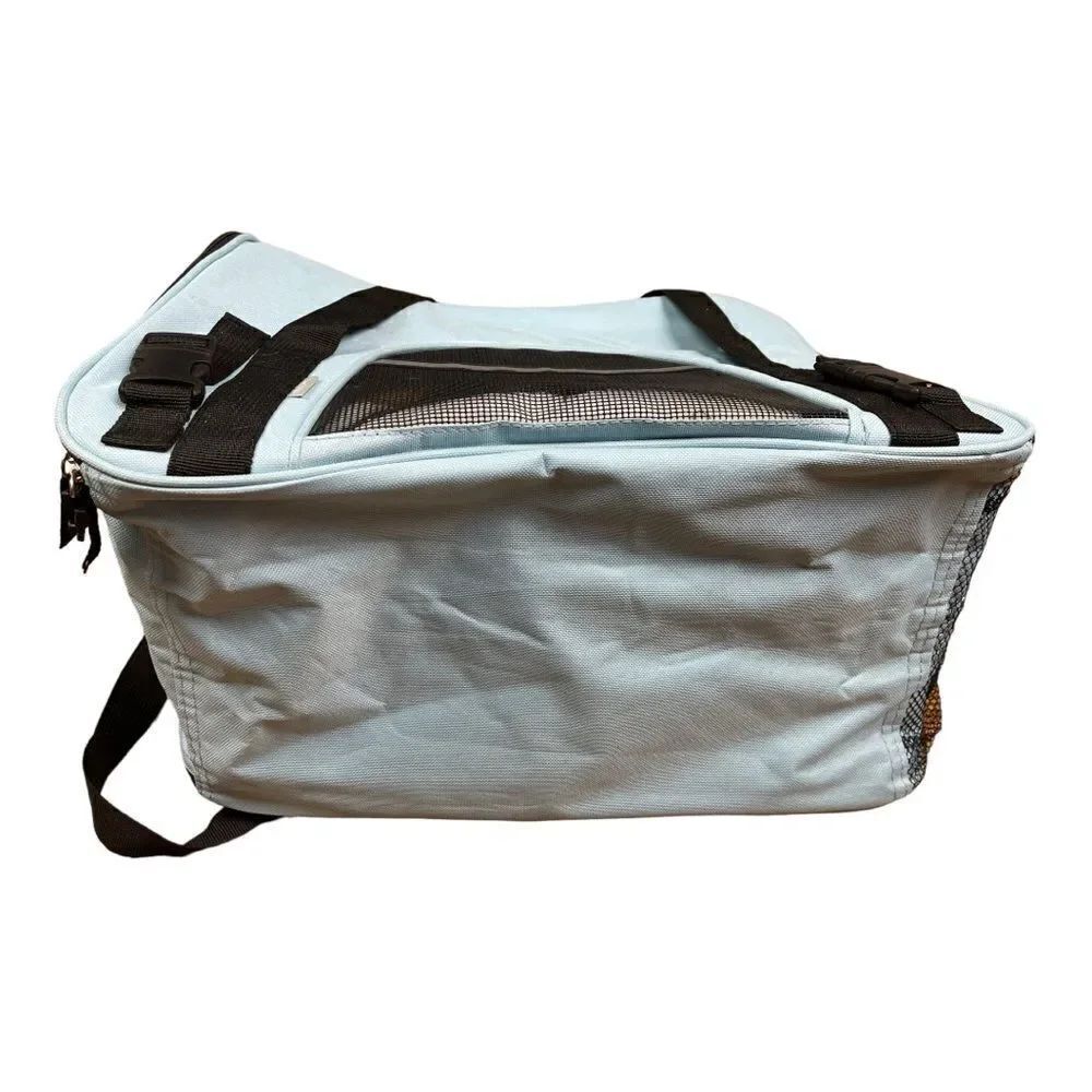 Paw & Pals Airline Approved Blue Pet Soft-Sided Carriers for Small Cats Dogs - Picture 5 of 10
